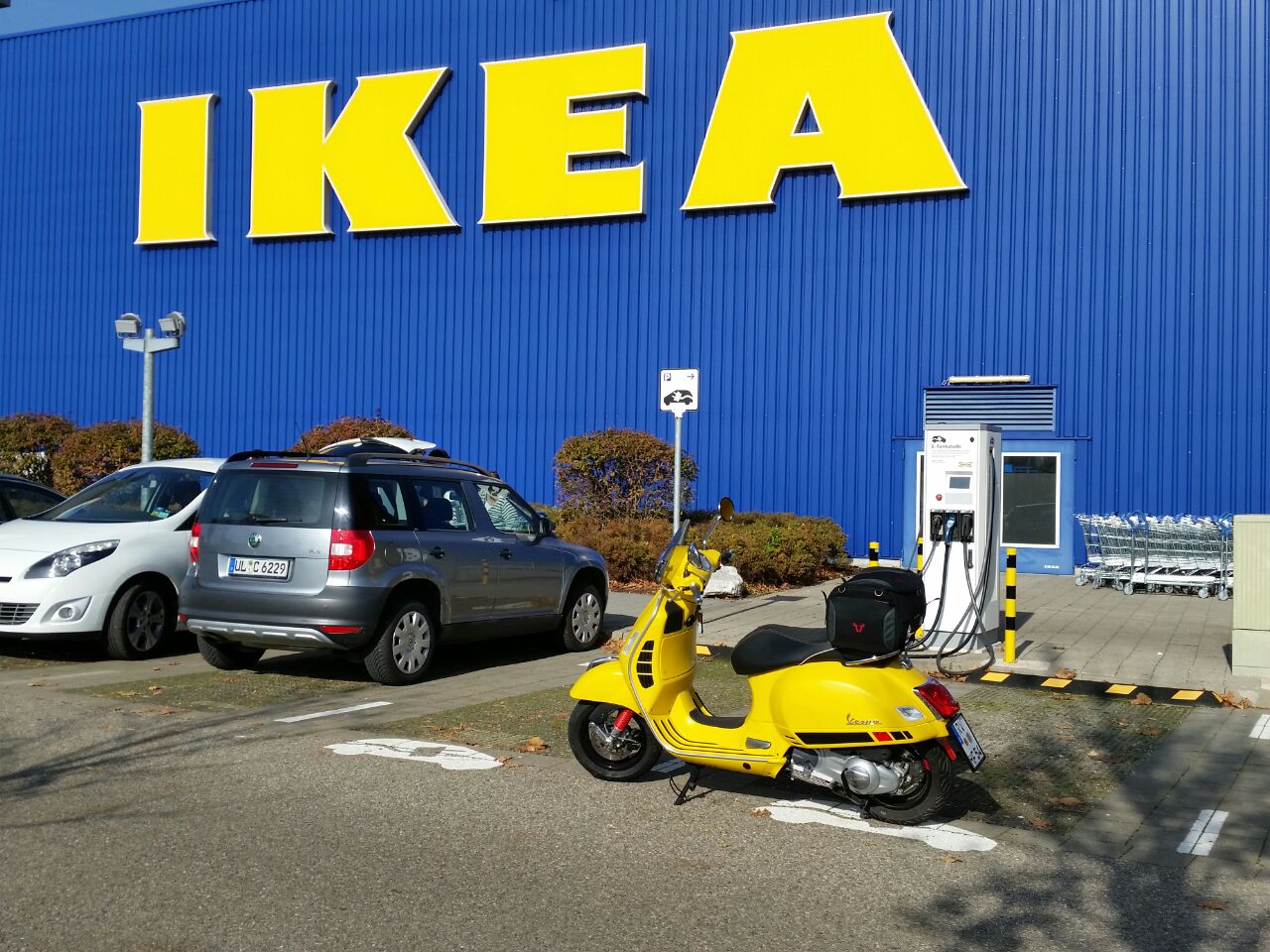 Mit der Vespa zum choppen !!!